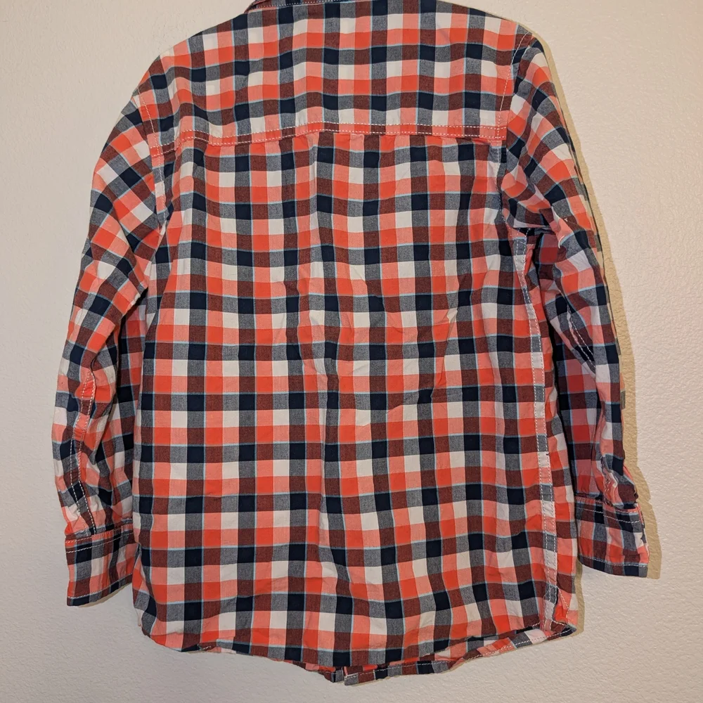 OshKosh B'gosh Plaid Button Down Size 6